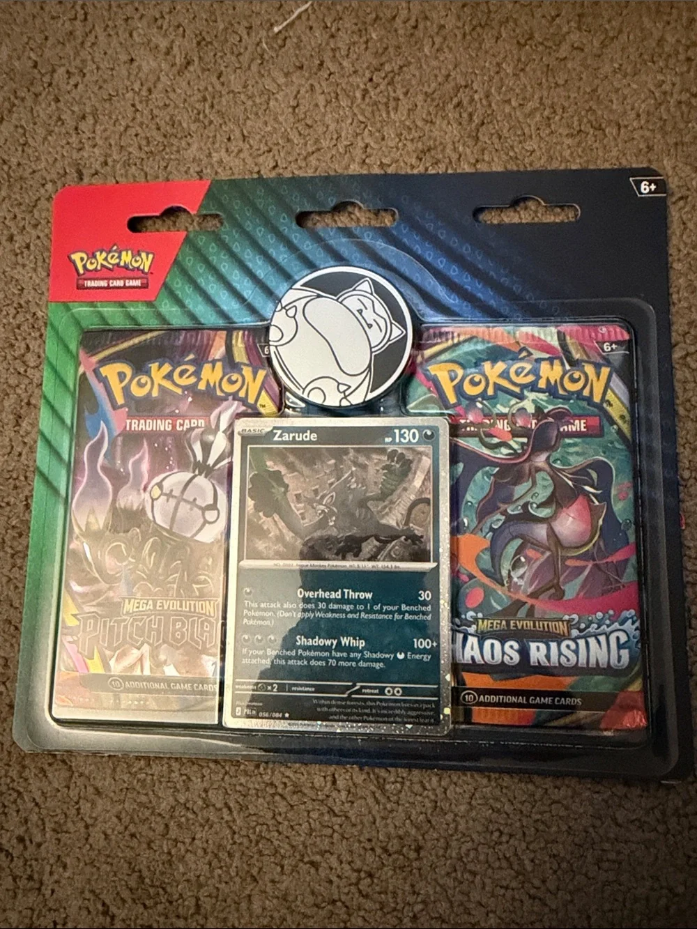 Pokémon Trading Card Game Booster Pack Bundle with Zarude Promo - Black